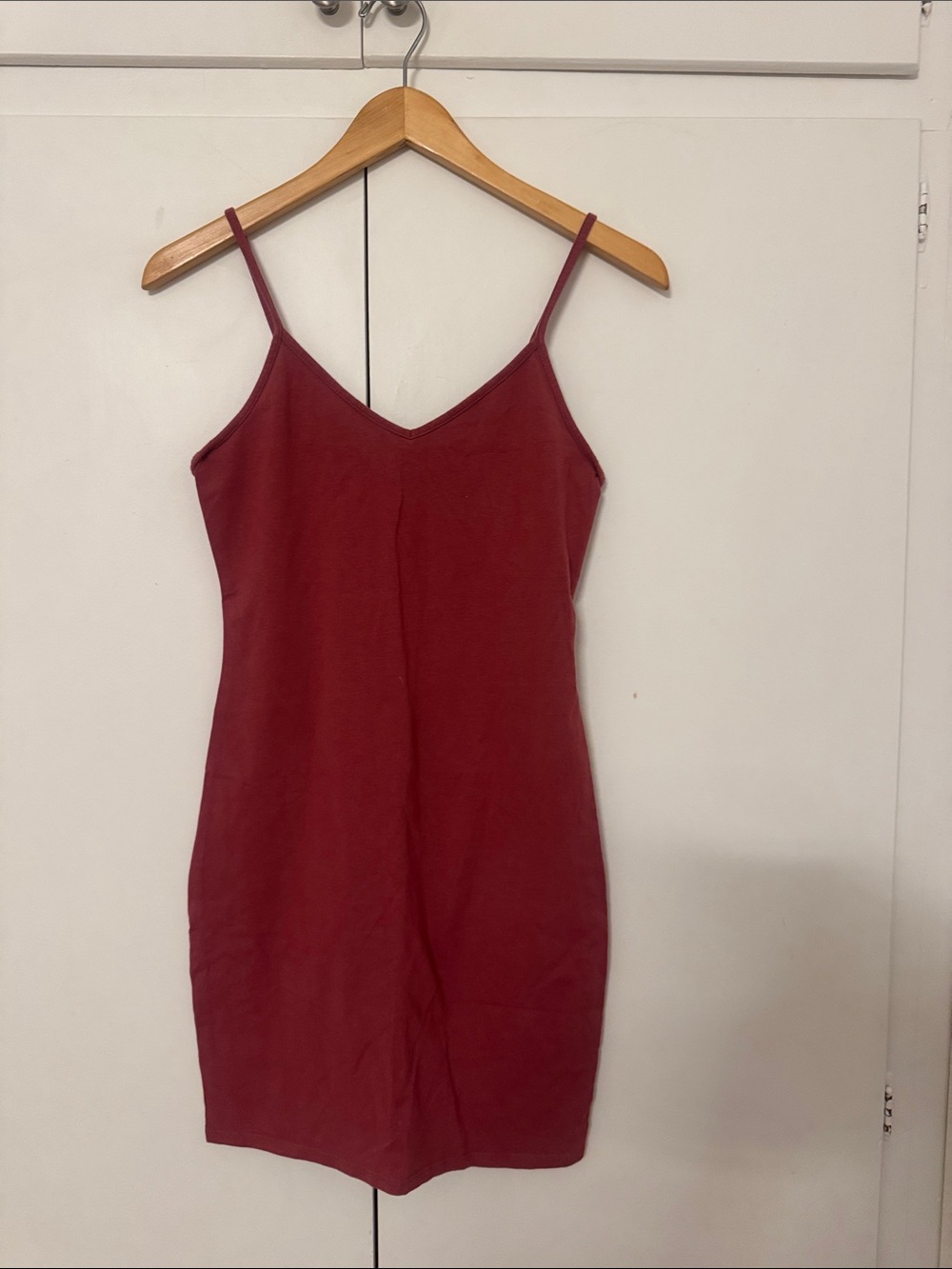 wild fable Burgundy Spaghetti Strap Mini Dress
